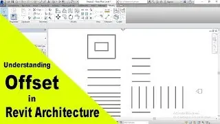 Offset in Revit Architecture | Tutorial for beginners in English | Autodesk Revit - Modify Tool