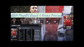 NBA PLAYOFFS ROUND 1 PROMO PREVIEW- 101 OVR LILLARD! | NBA LIVE MOBILE 19
