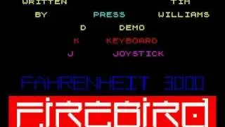Fahreneit 3000 title music ZX Spectrum