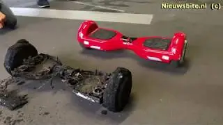 Hoverboard on fire compilation - PLUS RED