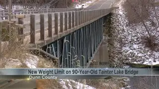 New weight limit put on deteriorating 90-year-old Tainter Lake bridge
