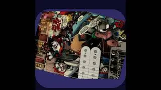 Harley Quinn, Collage Art Stratocaster