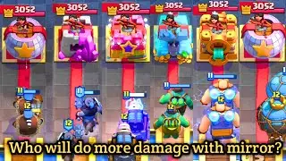 WHICH CARD WILL BE THE BEAT WITH THE MIRROR COMBINATION?🔥 Clash Royale mirror challenge