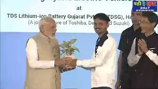 PM Modi inaugurates green mobility initiatives from Hansalpur, Gujarat