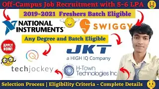 Latest Official Mega Off-campus Recruitment Drive Freshers | Multiple Jobs Opening | PAN India-Apply