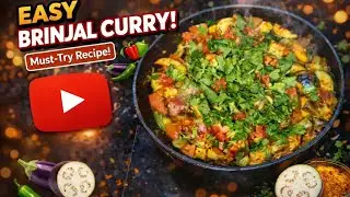 Easy Spicy Brinjal Curry 😋 | Vankaya Curry Simple Recipe | Quick Andhra Style