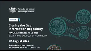 Webinar on Closing the Gap Dashboard and Annual Data Compilation Report 2025