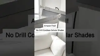 🤍🩶 No-Drill Light Filtering Cellular Shades.
