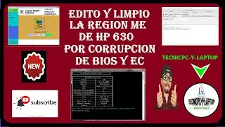 ✔️😎👉 /EDITO Y LIMPIO LA REGION ME DE HP 630 POR CORRUPCION DE BIOS Y EC/ #computerhardware #netbook