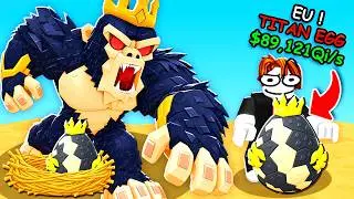🔥 SEGUNDA VEZ NO ADMIN ABUSE DO ROUBE UM OVO COM ROBUX INFINITO ATIVADO NO ROBLOX 🤑 *MONSTROS*