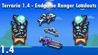 Terraria Mastermode 1.4 | Endgame Ranger Class High Damage Loadouts | Terraria Journey's End