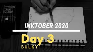 Inktober 2020 - Day 3 - Bulky - Aureolin Heartrate Gaming