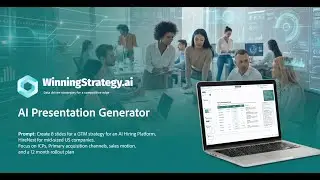 AI Presentation Generator - GTM Strategy Demo - WinningStrategy.ai PPT Generation tool