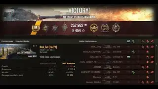 WOT - ARES 90 C - 6 KILLS 12.4K DAMAGE ACE TANKER - World Of Tanks