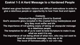Ezekiel 1-3  A Hard Message to a Hardened People