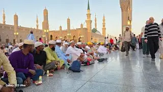 🔴Today is the 4th of Ramadan​ Masjid e Nabawi LIVE:Roza Iftar 🌙madina full jiyarat amir ansari #2026