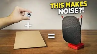 This Tiny Disc Turned Scrap Cardboard Into a Speaker 🤯