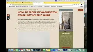 How To Guide to Eloping in Washington | Jamie Tobin Photography