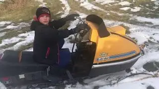 Vintage snowmobile 4 stroke conversion