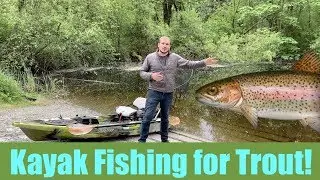 Kayak Fishing for TROUT! Catch & Cook!