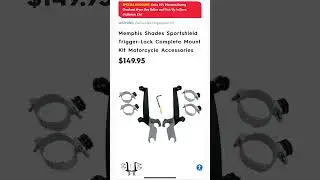 Motorhelmets Store Sale Memphis Shades Trigger-Lock Complete Mount Kit Harley Davidson Accessories