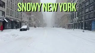 Walk With Me In The NYC Snowstorm | Snowy New York City | Never Seen Before Views
