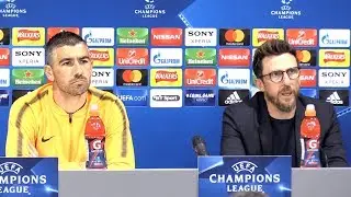 Eusebio Di Francesco & Aleksandar Kolarov Pre-Match Press Conference - Liverpool v Roma - Semi-Final
