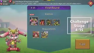 Lords Mobile F2P Challenge Stage 4-15