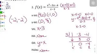 Graphing High Level Rational Functions (Problem 2)