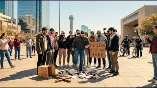 Muslim Activists Stomped On Bibles in Texas, Then Their Legs Went Numb.