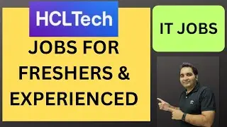 HCL Jobs | HCL Hiring | #itjobs