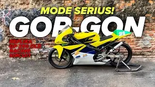 RACING VINTAGE!  THE POWER OF AURA! RACING OLD SCHOOLNYA NGENA&rsquo; BANGET! NEW LIVERY GORGON KR-250GP!