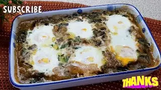 Recipe of the day/Mushroom & spinach baked eggs!