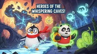 Pingu The Penguin and Bao The Panda Epic Quest Through Magical Caves to Save the Explorer and Restor