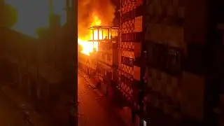 Jorhat fire in balibat opposite of M Bazzar #jorhatnews #jorhatfire #indianyoutuber #assamnews