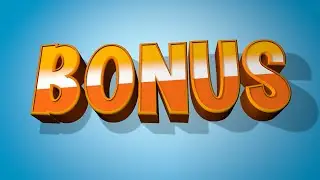 Bonus 3D Text Template for Cinema 4D  FREE