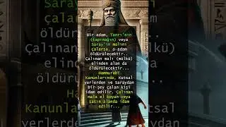Kutsal Yerlerden ve Saraydan Bir Şey &Ccedil;alan Kişi, Hammurabi Kanunları  #tarih #antik&ccedil;ağ #babilon