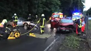 Schwerer Verkehrsunfall in Tharandt