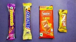 Nestle Classic & munch chocolate bar satisfying video ASMR | popular candys | lots of chocolates