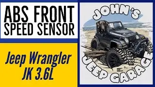 Front Wheel ABS Speed Sensor on a Jeep Wrangler JK 3.6L
