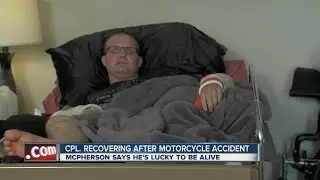 Cpl. McPherson recovering after bad motorcycle accident