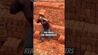 Real heroes Real hard worker |bricks| |Beldar worker| #construction #civilengineering #brick