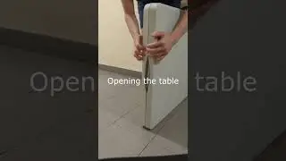 How to Open and Close Folding Suitcase Table Instructions Manual