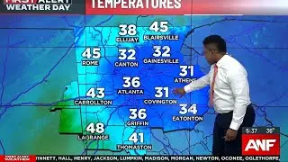 Colder air moving into north Georgia after rain