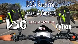 DSG Race Pro jacket & Amazon 🧥 |1st AIR BAGJACKET OFINDIA | Full Details|#bikerlife @THERH7RIDER