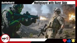 Playing Battlefield 6 Multiplayer with THE @razer Soldier skin