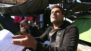 Flugzettel in Idomeni: Werden Fl&uuml;chlinge die Zeltstadt freiwillig verlassen?