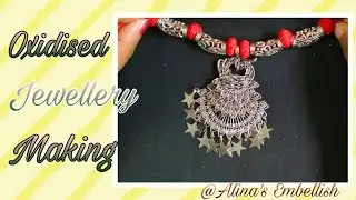 How to make oxidised jewellery || How to make oxidized jewellery at home || DIY oxidised jewellery