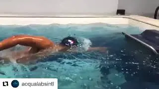 Chris Probando la Endless Pools Elite, en c&aacute;mara lenta