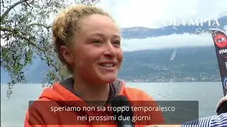 L'atleta Maddy Anderson ai microfoni di Olympia Stars